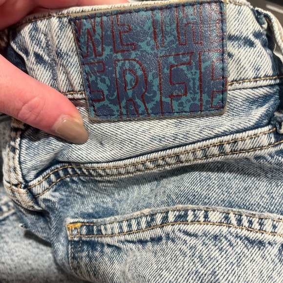 Free people grunge whitewash jeans size 25 90’s preppy - Picture 3 of 3